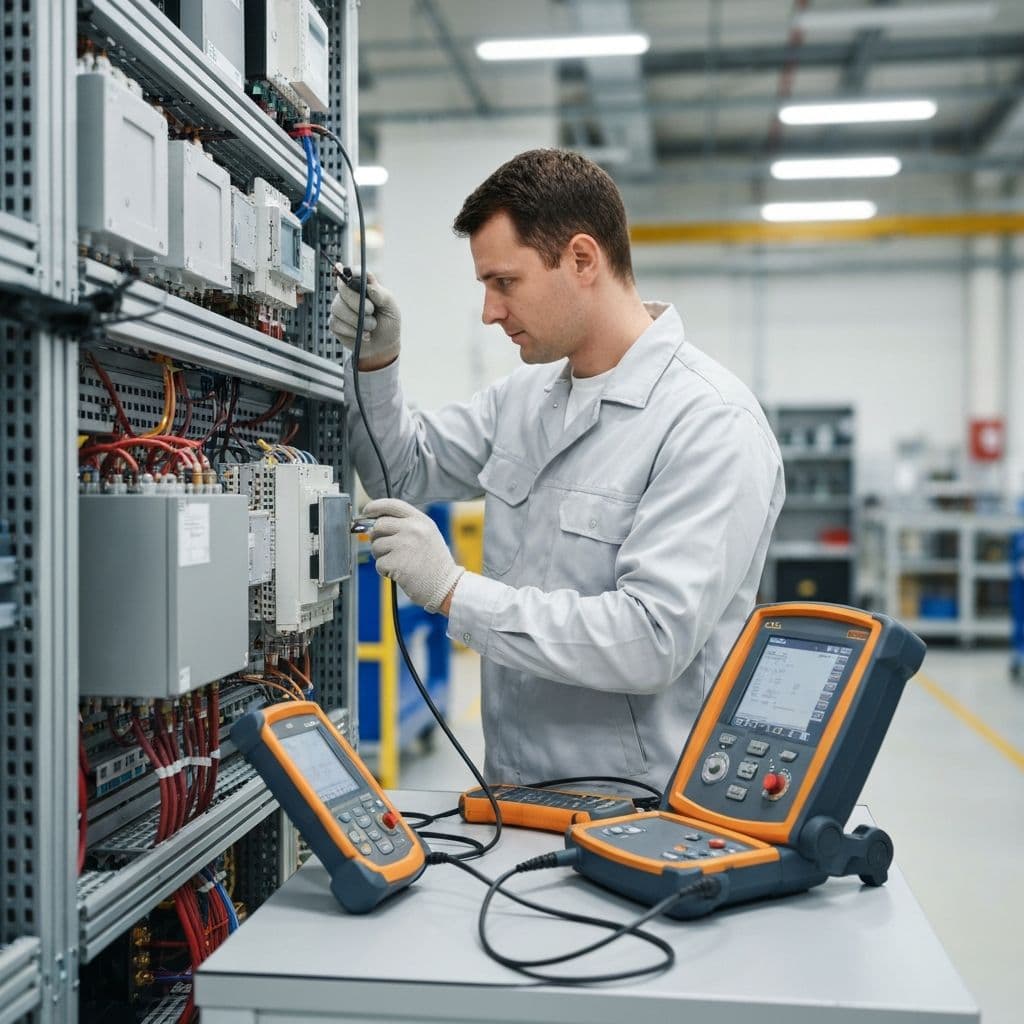 Technicien effectuant une inspection préventive
